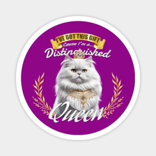 The Distinguished Persian Cat Queen Magnet